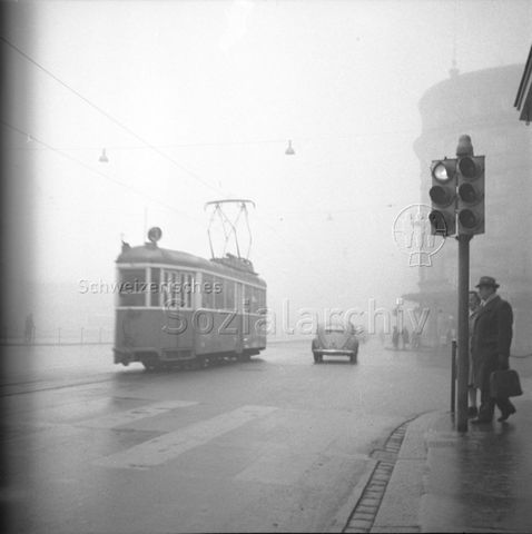 Tram Nummer 3, Zürich, um 1960