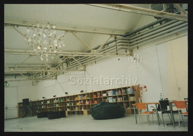 Ansicht Bibliotheksbereich Shedhalle