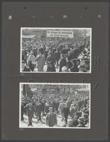 Fotoalbum "1. Mai 1939, Zürich