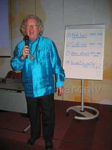 23. ILGA (International Lesbian, Gay, Bisexual, Trans and Intersex Association) World Conference – Geneva (27.03.–03.04.2006, Genf) – Referent: "1. High hopes 1945–1948 – 2. Cold War 1948–1990 – 3. New players 1955–1960–1990 – 4. The West in control 1991–2006"