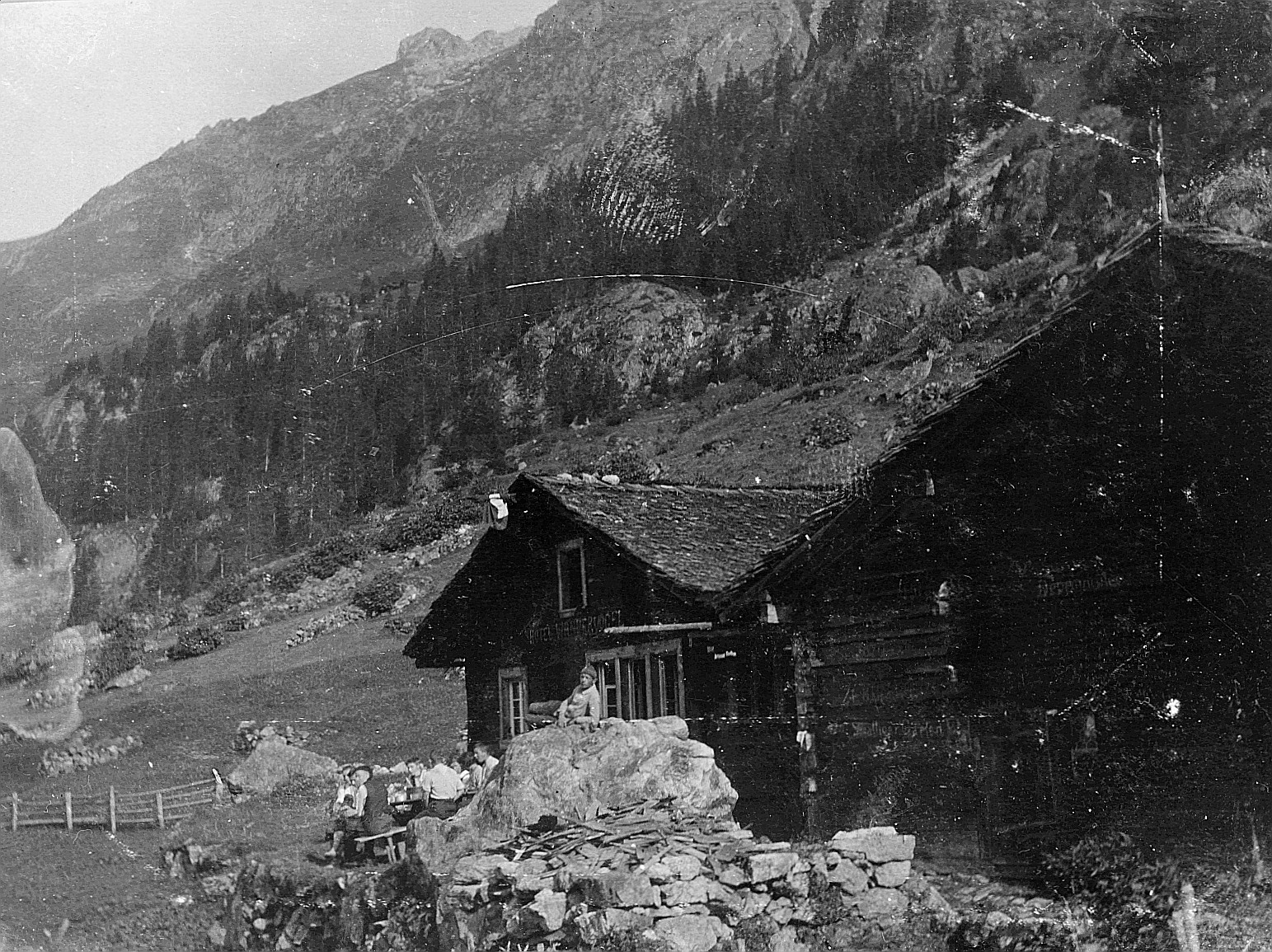 Hotel Wandervogel auf Golzern im Maderanertal (1912)