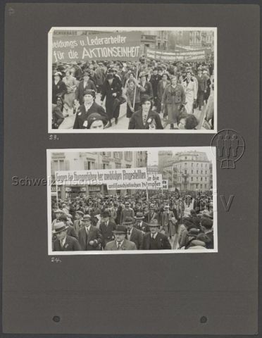 Fotoalbum "1. Mai 1936, Zürich